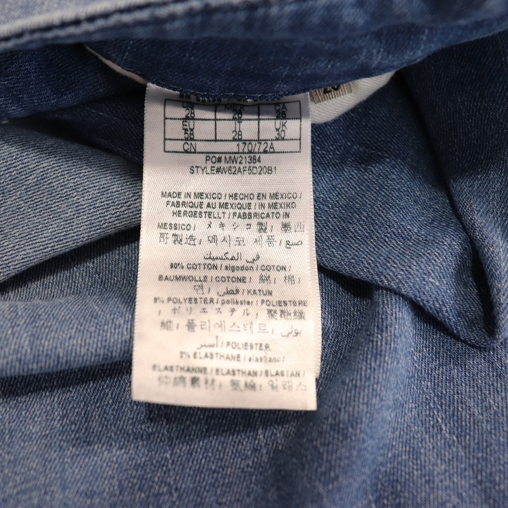 GUESS Blue Wide Leg High Rise Whiskered‎ Denim Jeans 28 - Picture 5 of 9